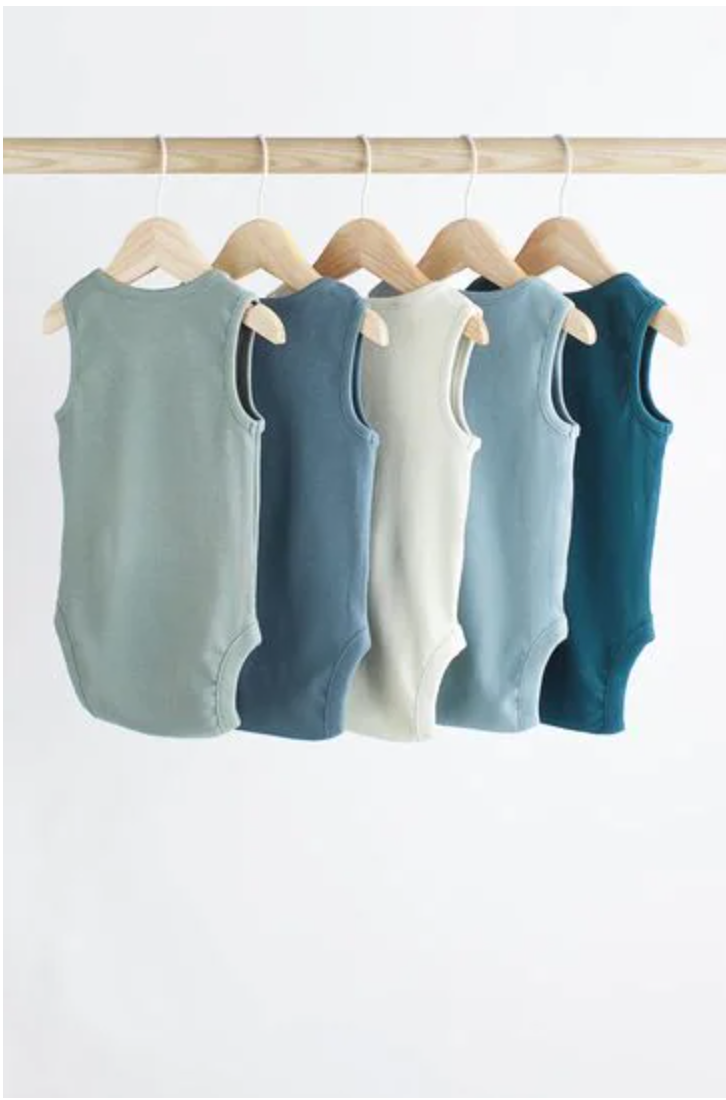 Next 5 Pack Ribbed Bodysuits