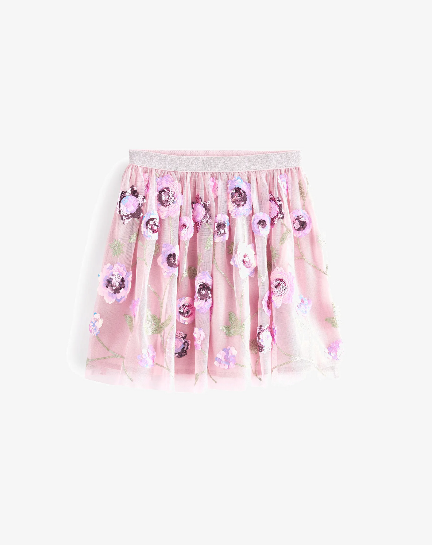 Next Pink Tulle Sequin Floral Skirt