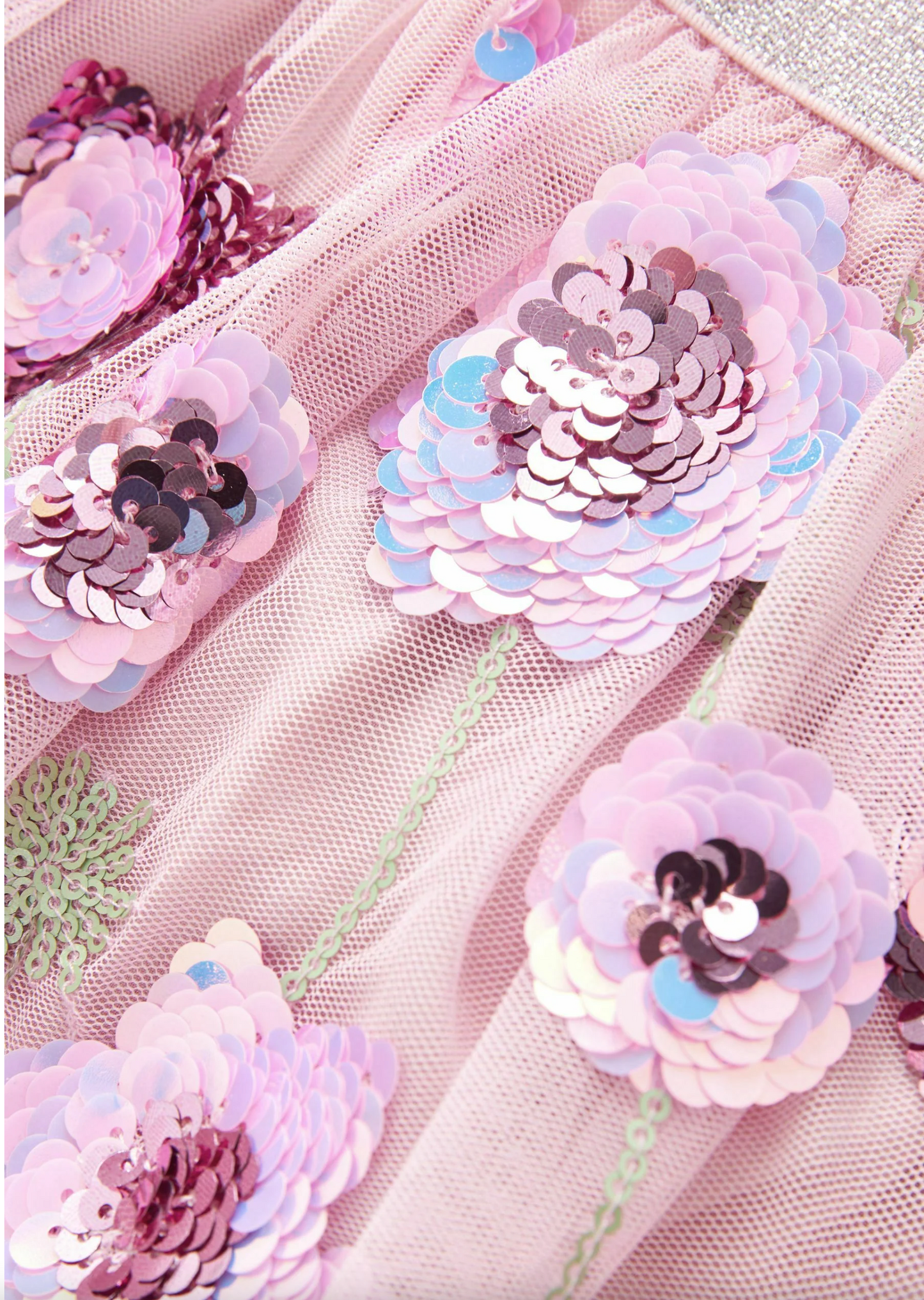 Next Pink Tulle Sequin Floral Skirt