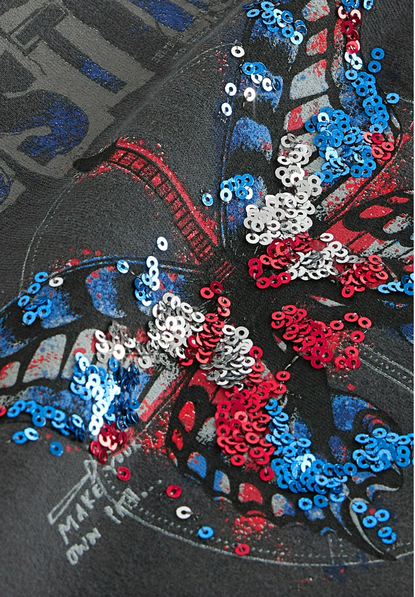 Next Sequin Butterfly Boxy T-Shirt