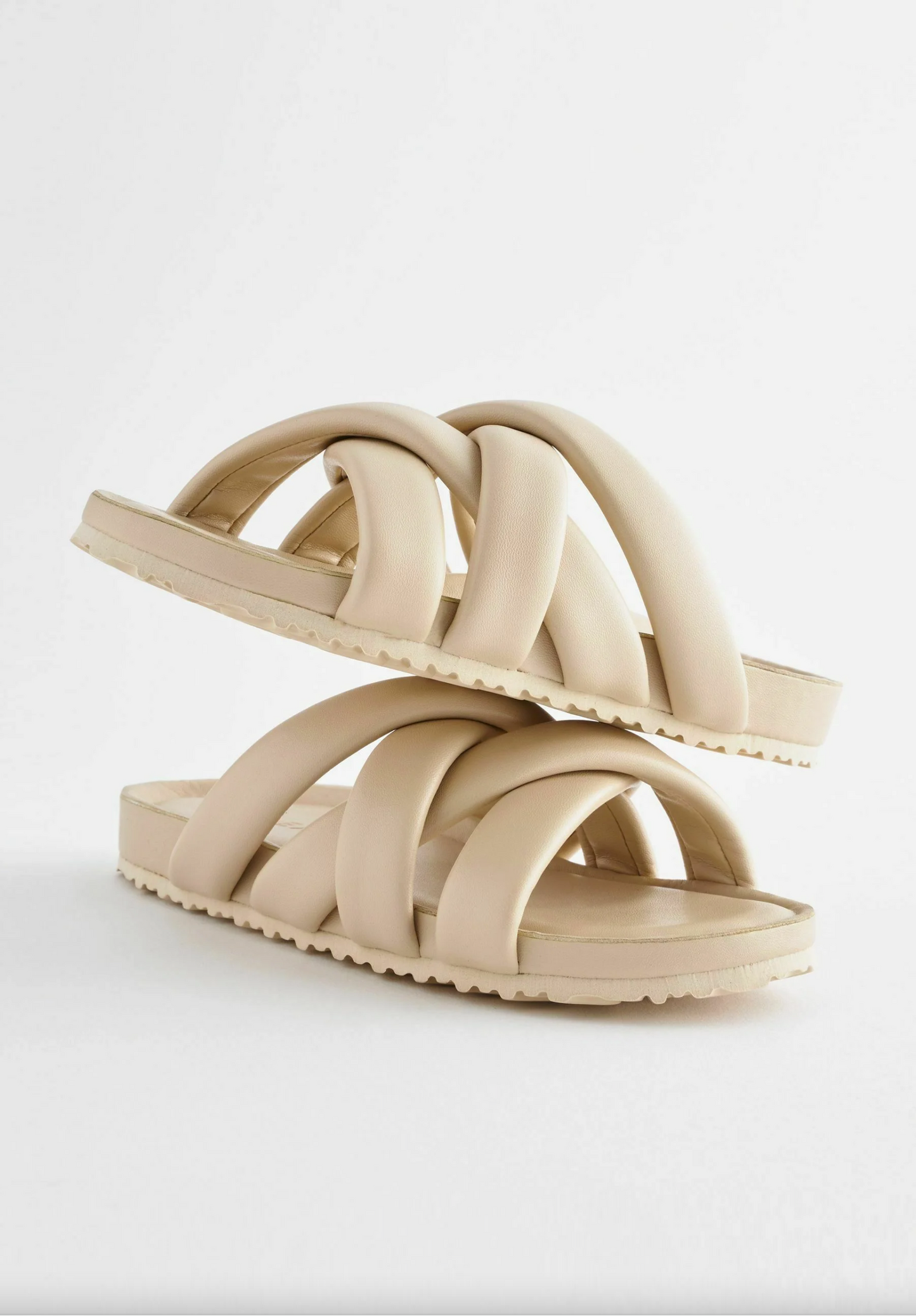 Next Padded Woven Sliders