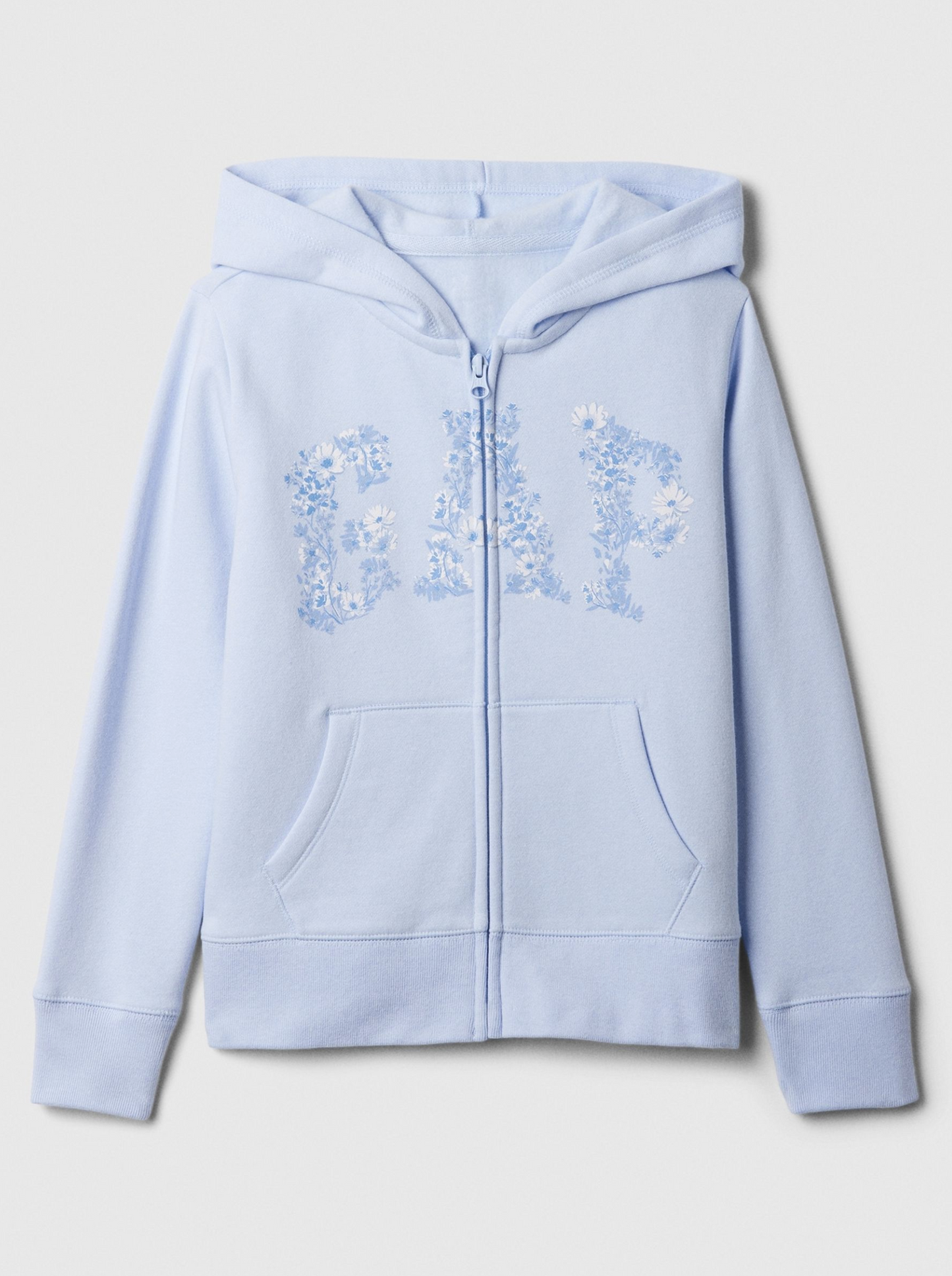 Gap Blue Floral Logo Hoodie