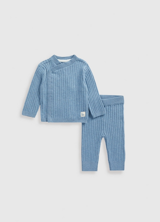 Mothercare Blue Knitted Set