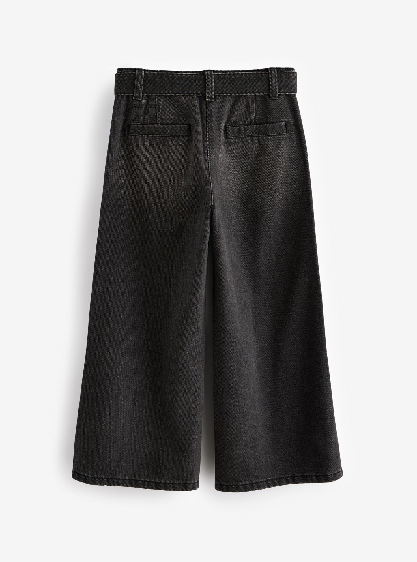 Next Wide Leg Charcoal Jeans with Belt