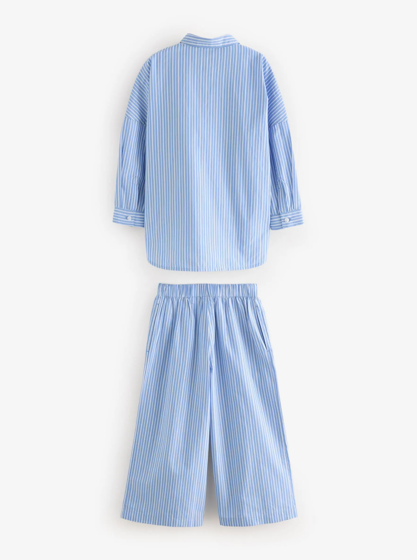 Next Striped Shirt & Wide Leg Trousers Set