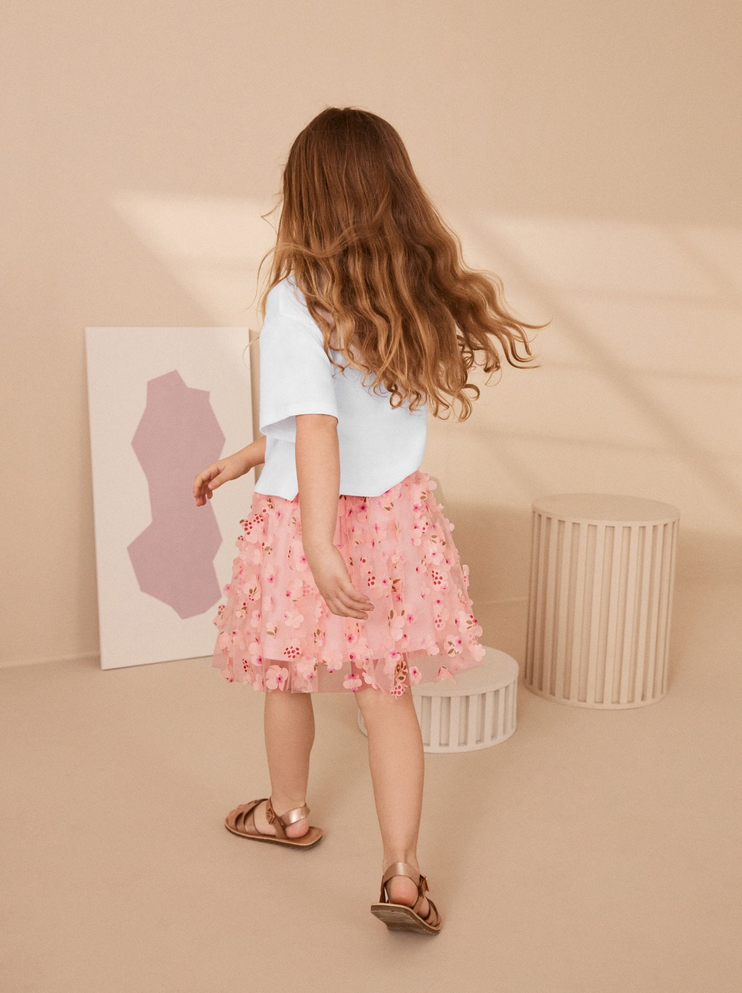 Floral T-shirt and Tutu Skirt Set