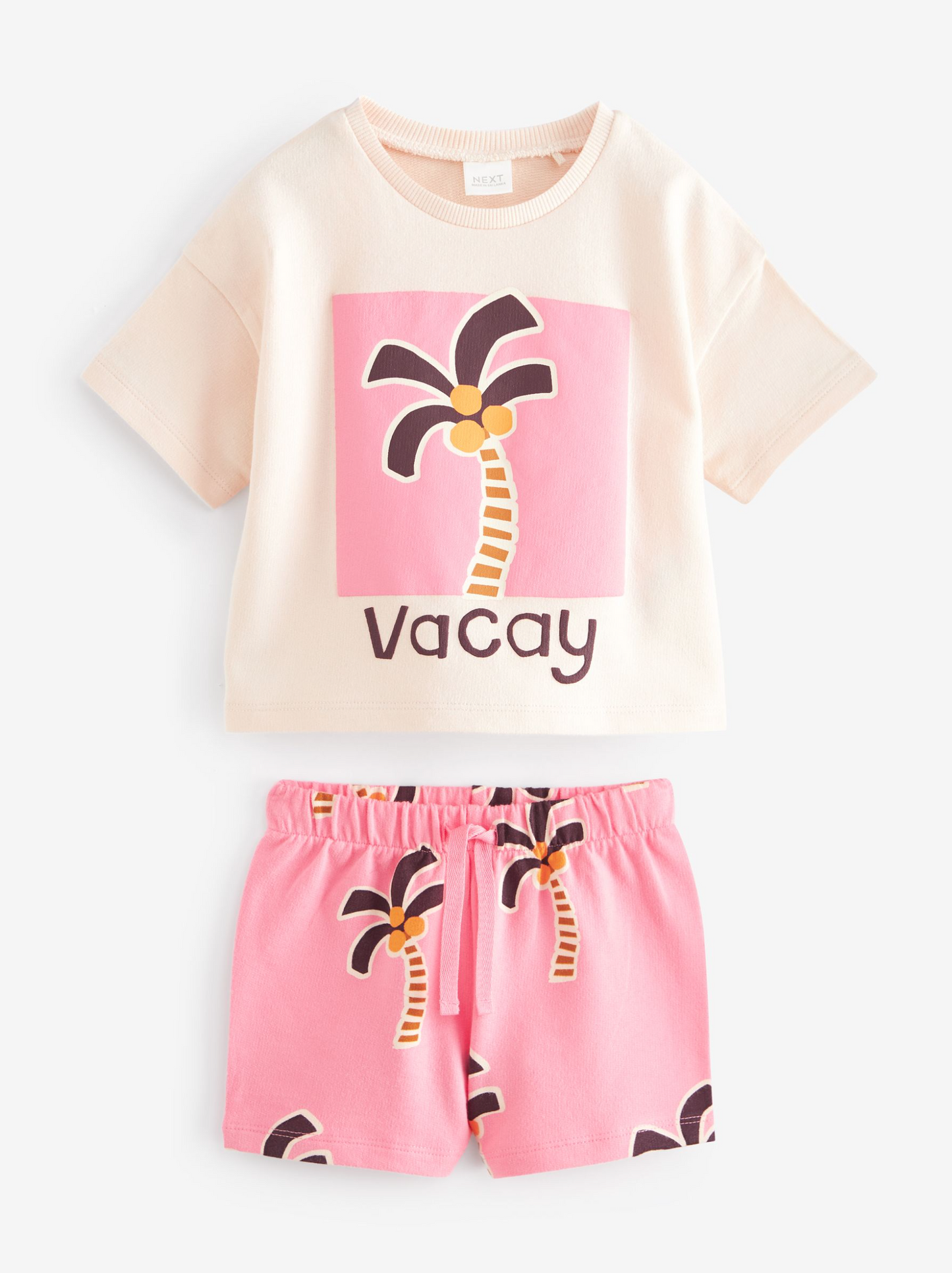 Next Graphic T-Shirt & Shorts Set