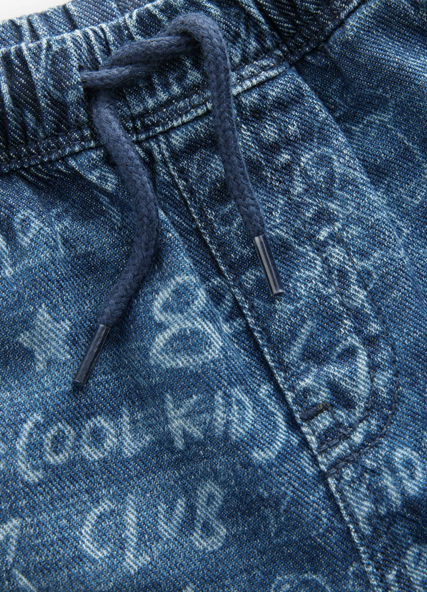 Next Soft Denim Pull On Joggers