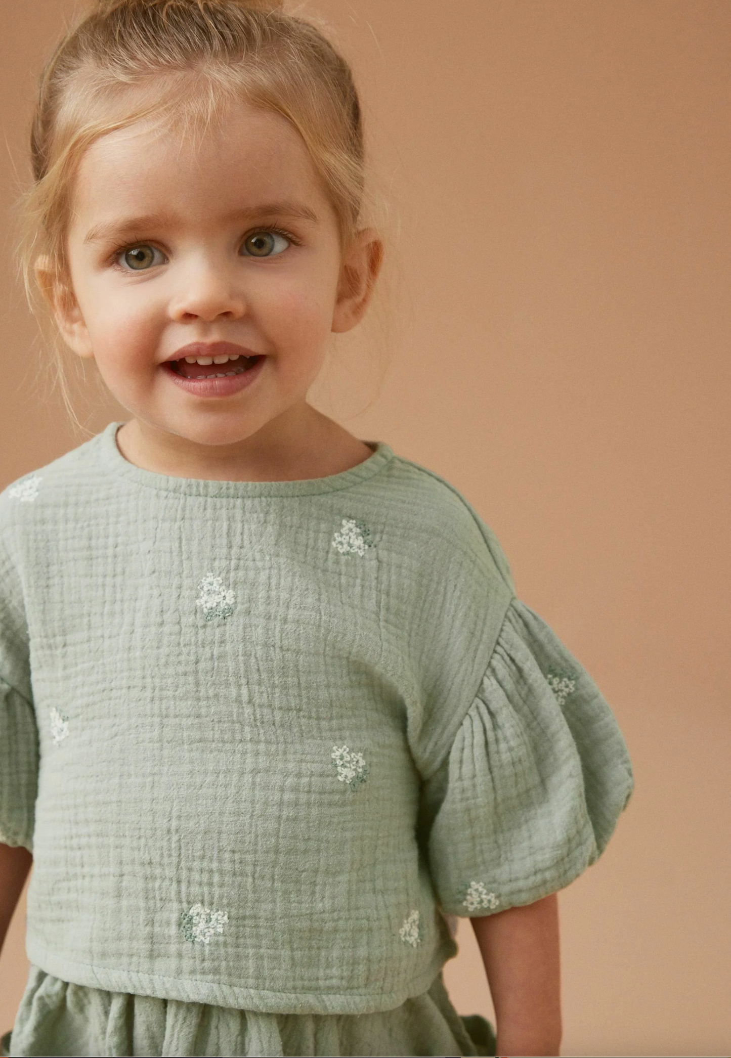 Puff Sleeve Top & Skirt Set