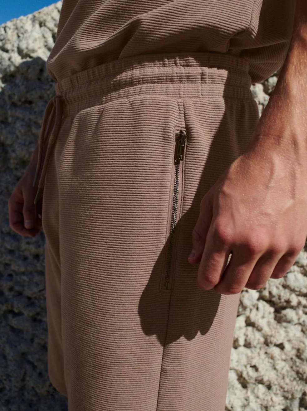 Next Textured Zip Pocket Shorts for Men