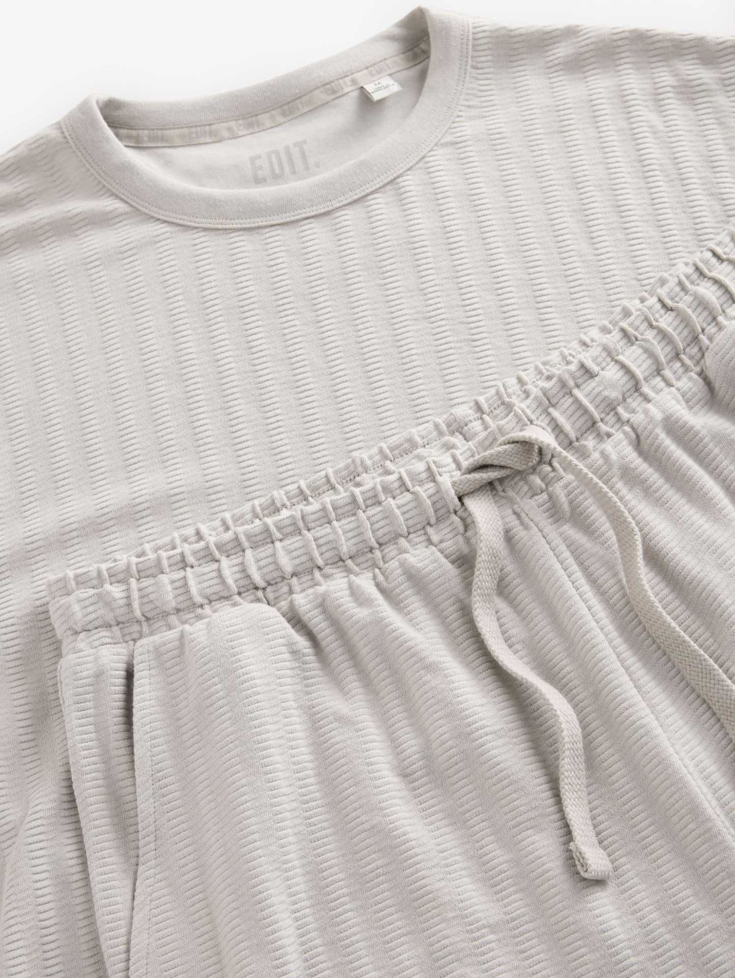 Next Men Pearl Grey T-Shirt & Shorts Set
