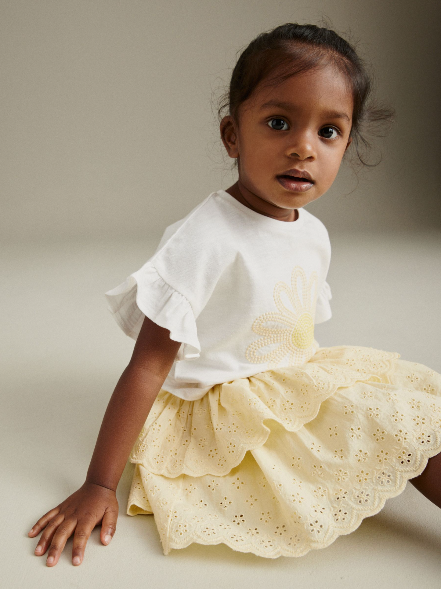 Next Ruffled T-Shirt & Skirt Set