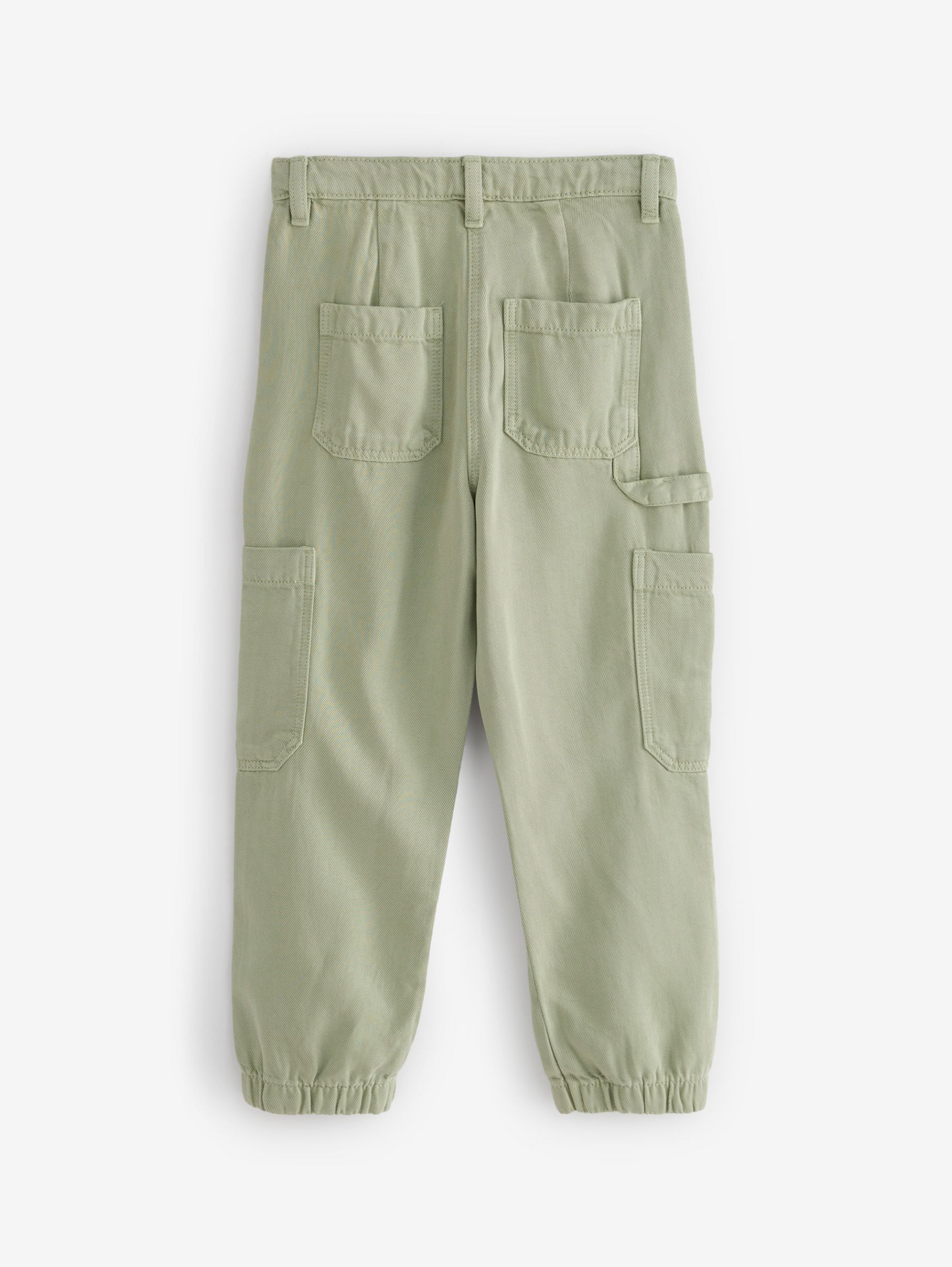 Next Tencel Khaki Cargo Trousers