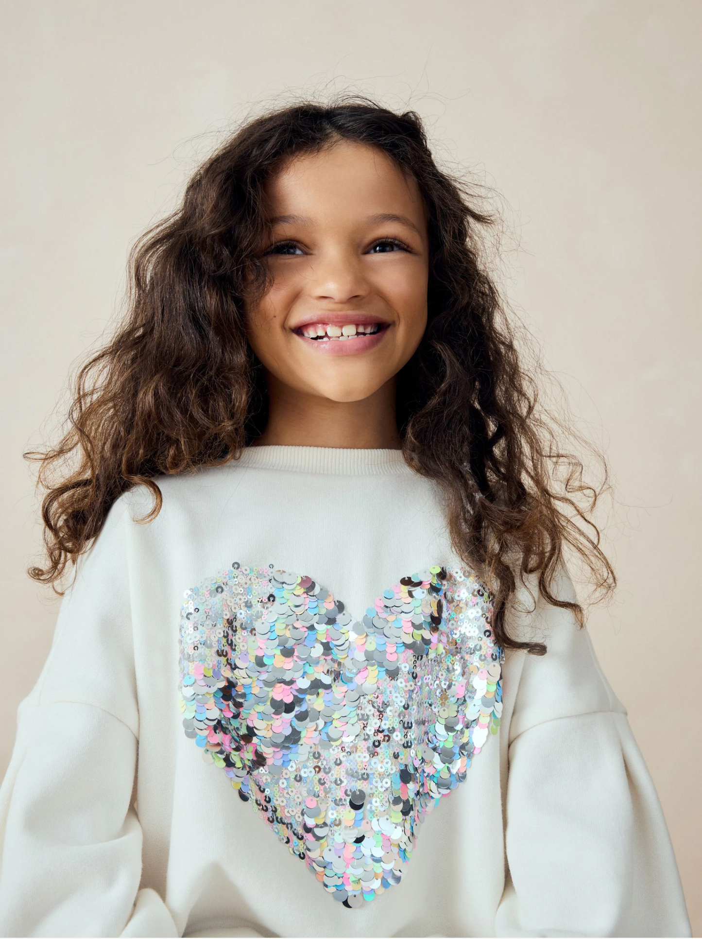 Next Sequin Heart Jumper Dress
