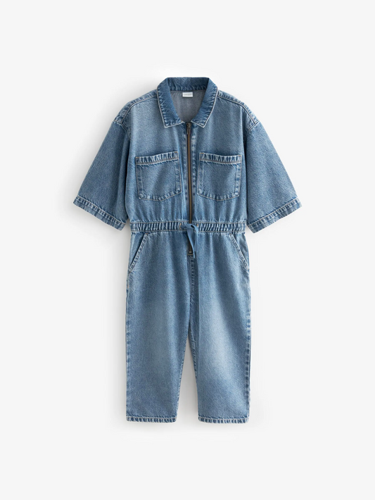 Next Denim Zip Jumpsuit
