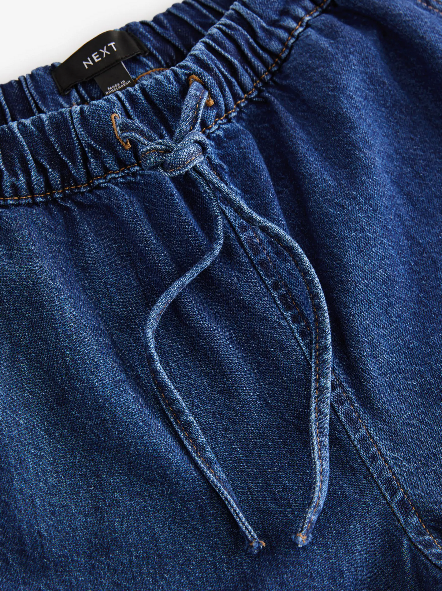 Next Elasticated Waist Wide Leg Jeans
