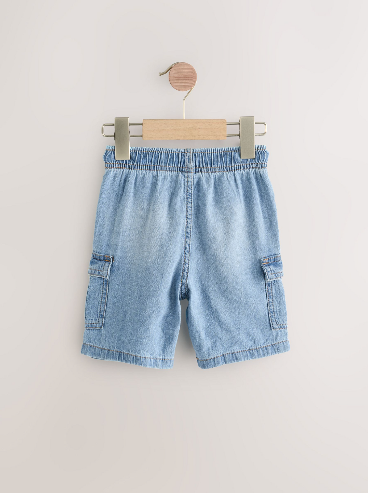 Next Denim Linen Cargo Shorts