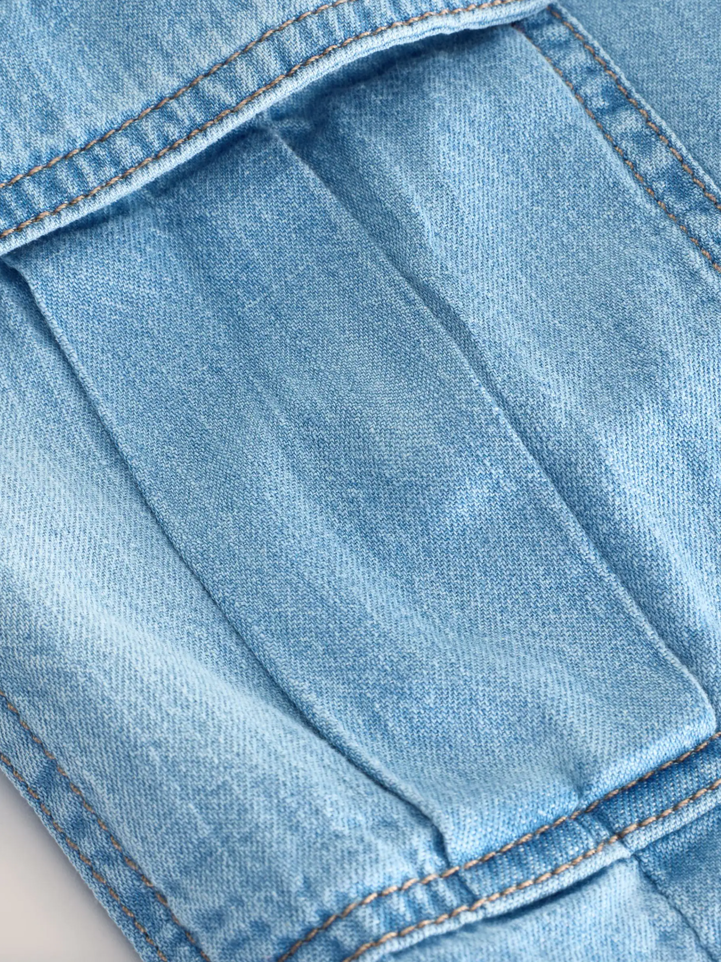 Next Denim Linen Cargo Shorts