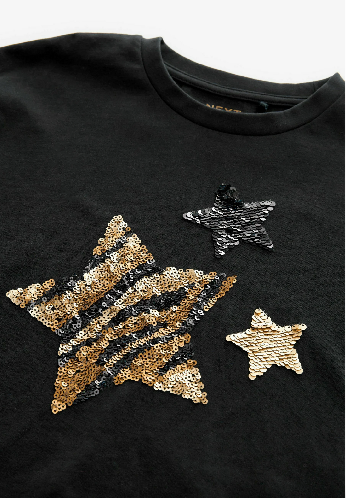 Next Sequin Bow Wrap Back T-Shirt