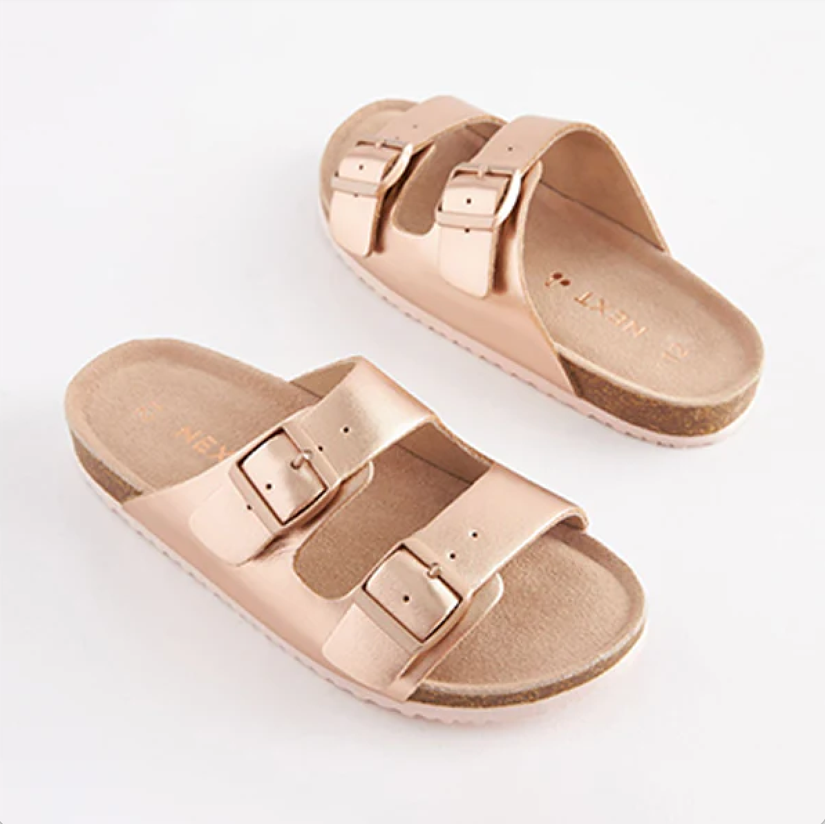 Next Rose Gold Corkbed Sliders