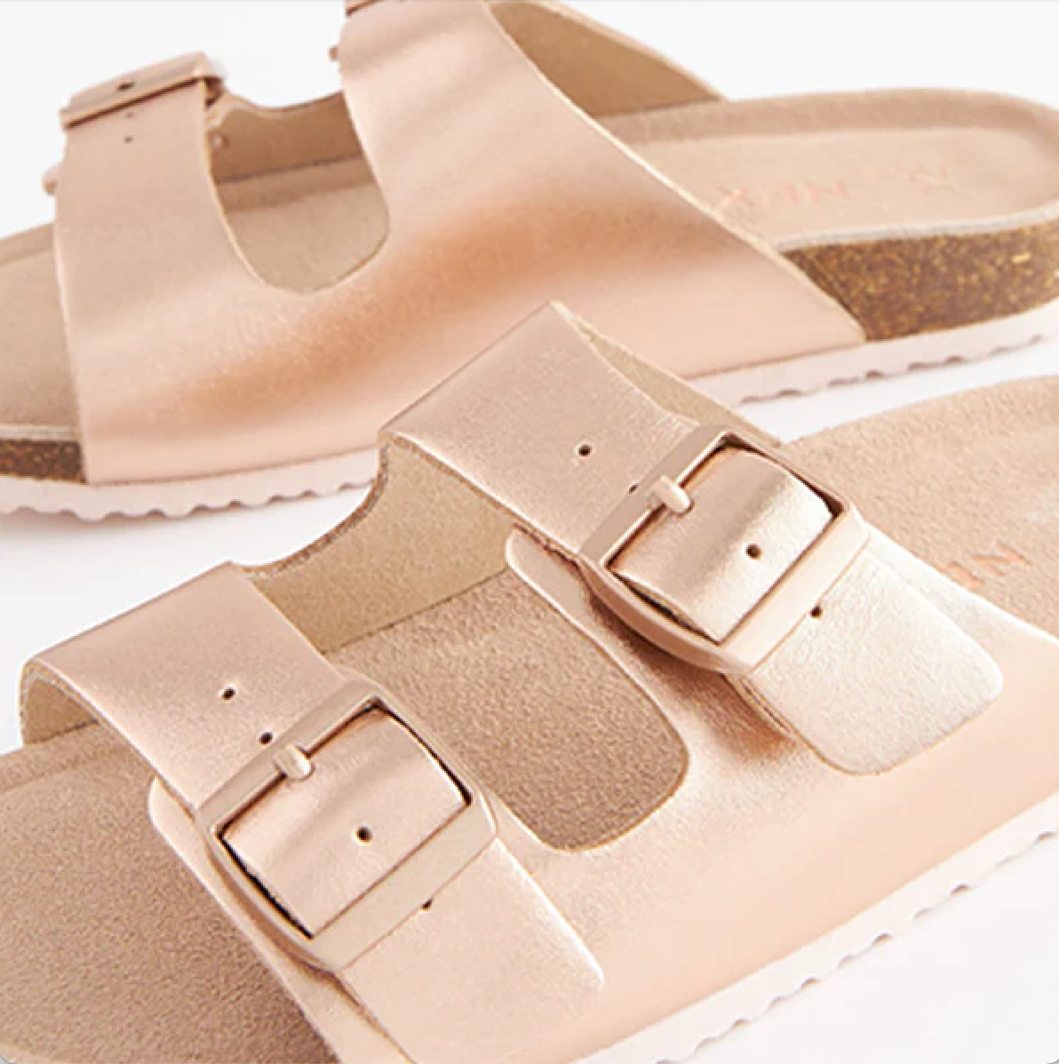 Next Rose Gold Corkbed Sliders