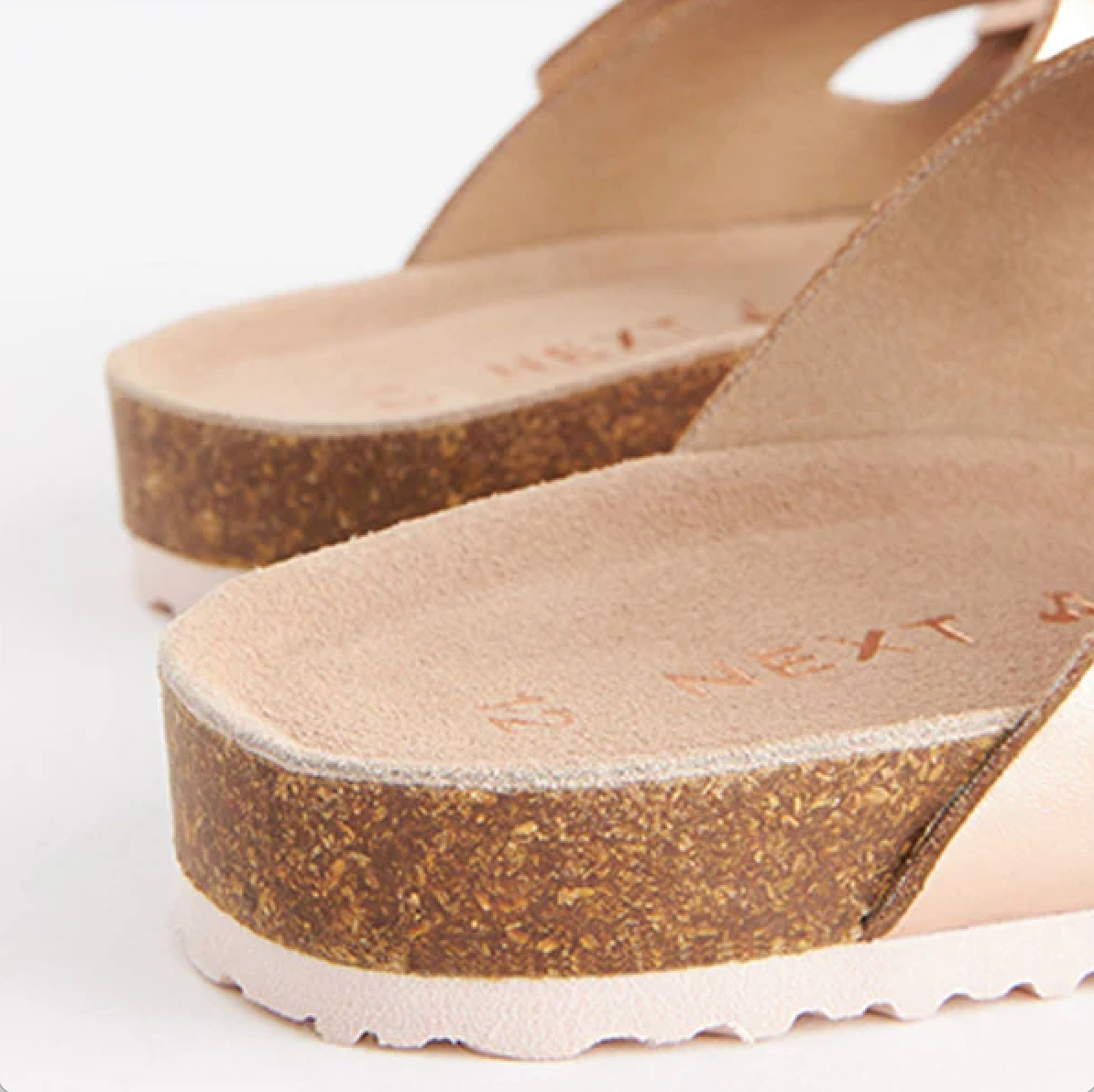 Next Rose Gold Corkbed Sliders
