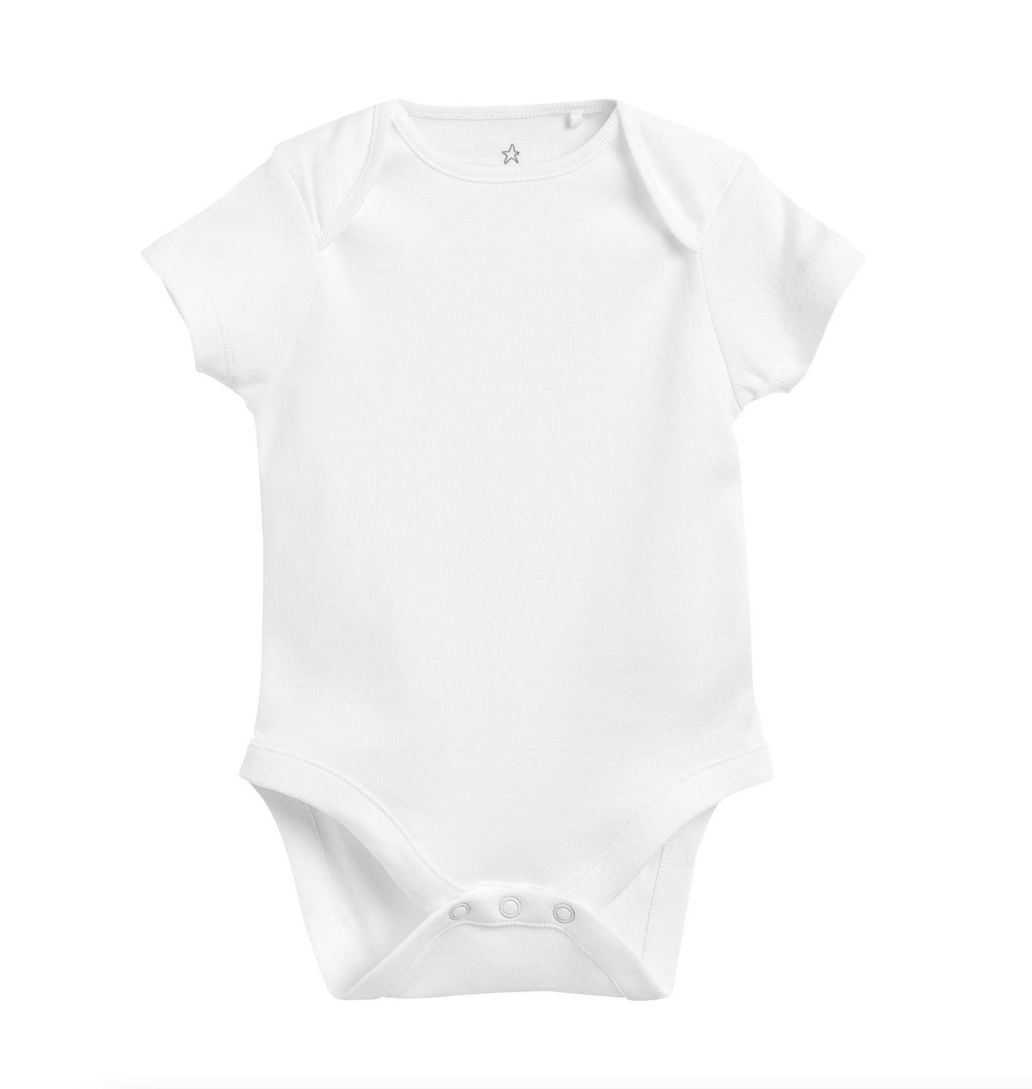 Next 4 Pack Organic Cotton White Bodysuits