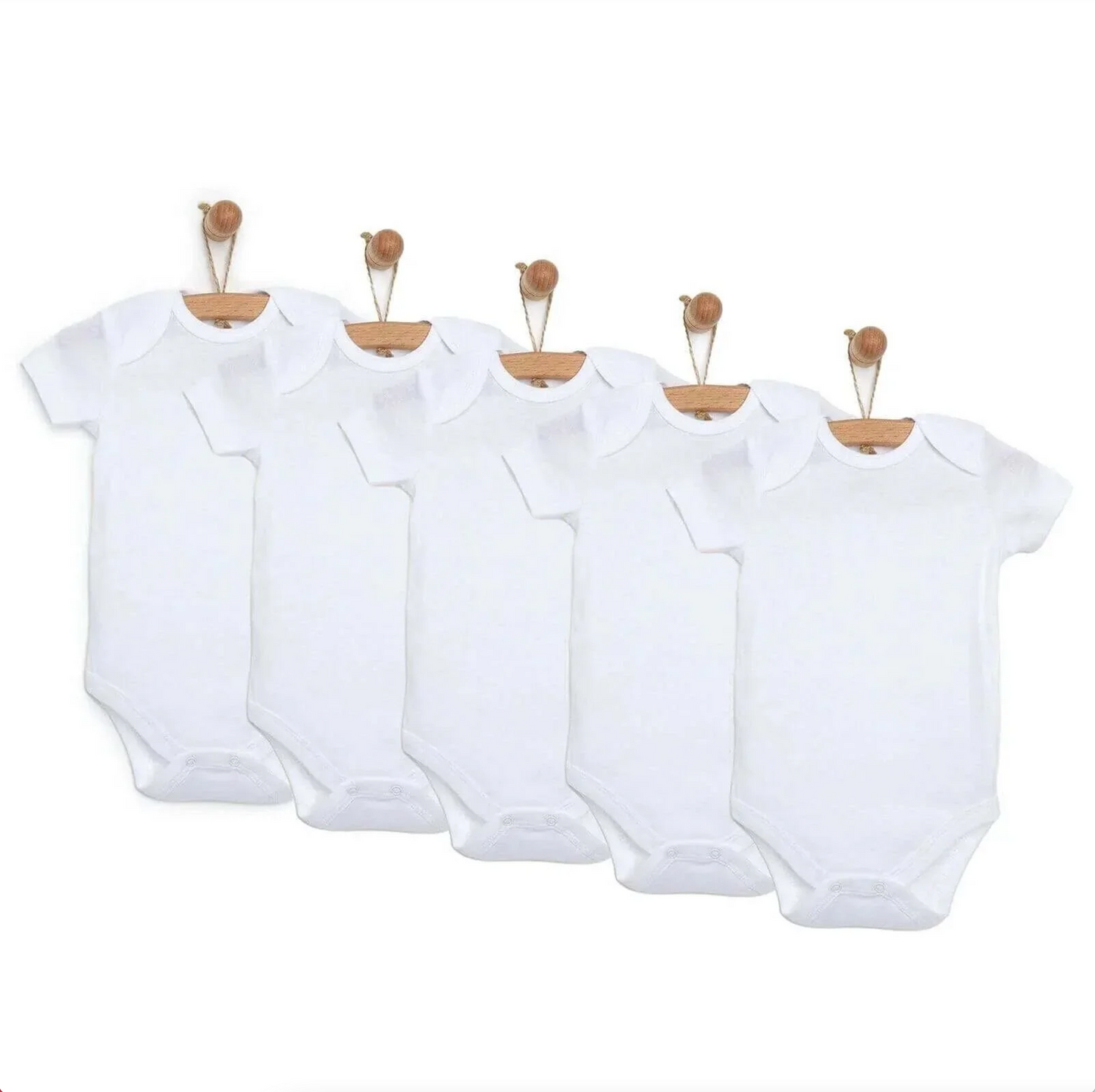 Hello Baby 5 Pack Half Sleeve Bodysuits