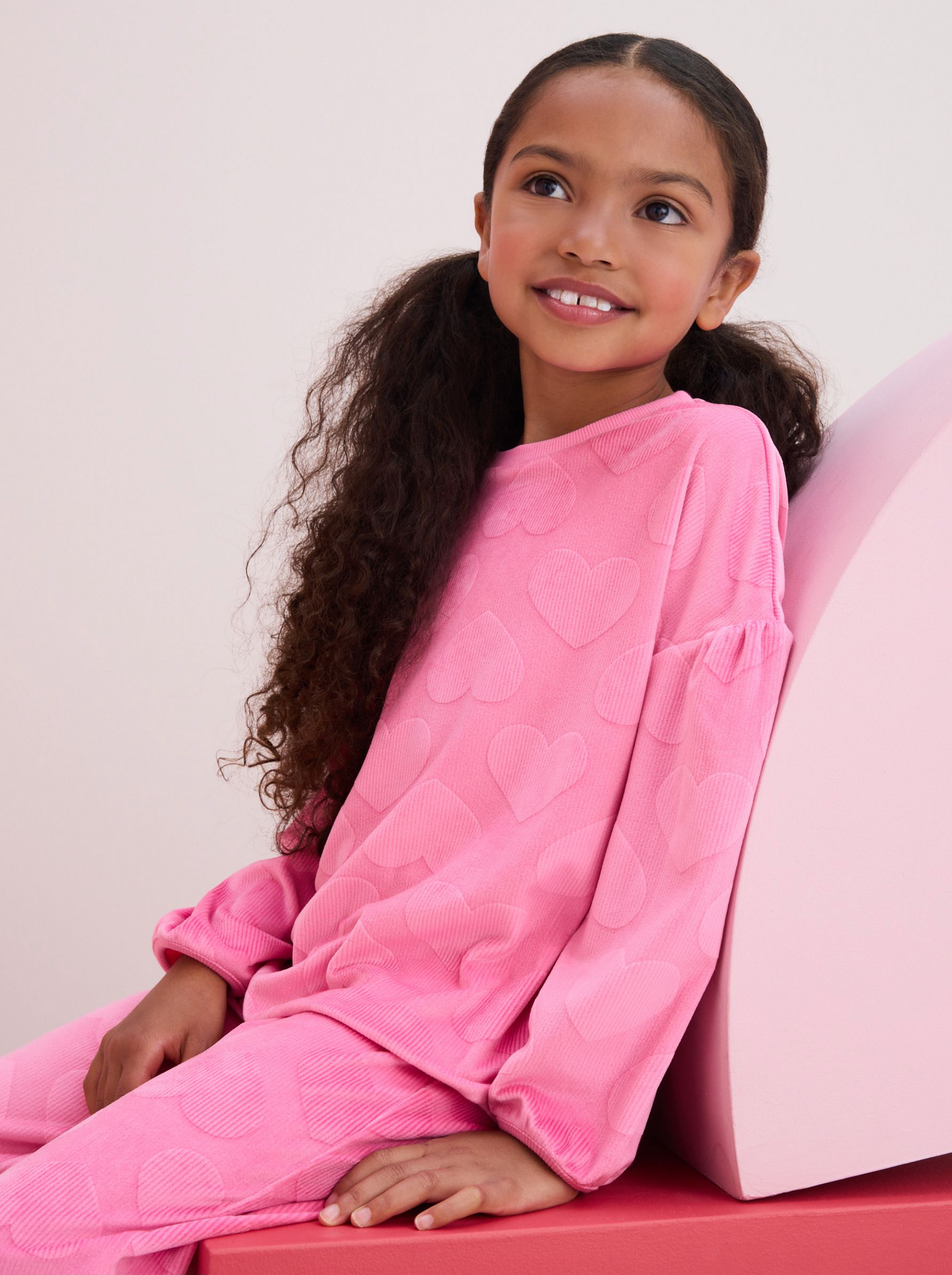 Next Pink Heart Fleece Cozy PJ