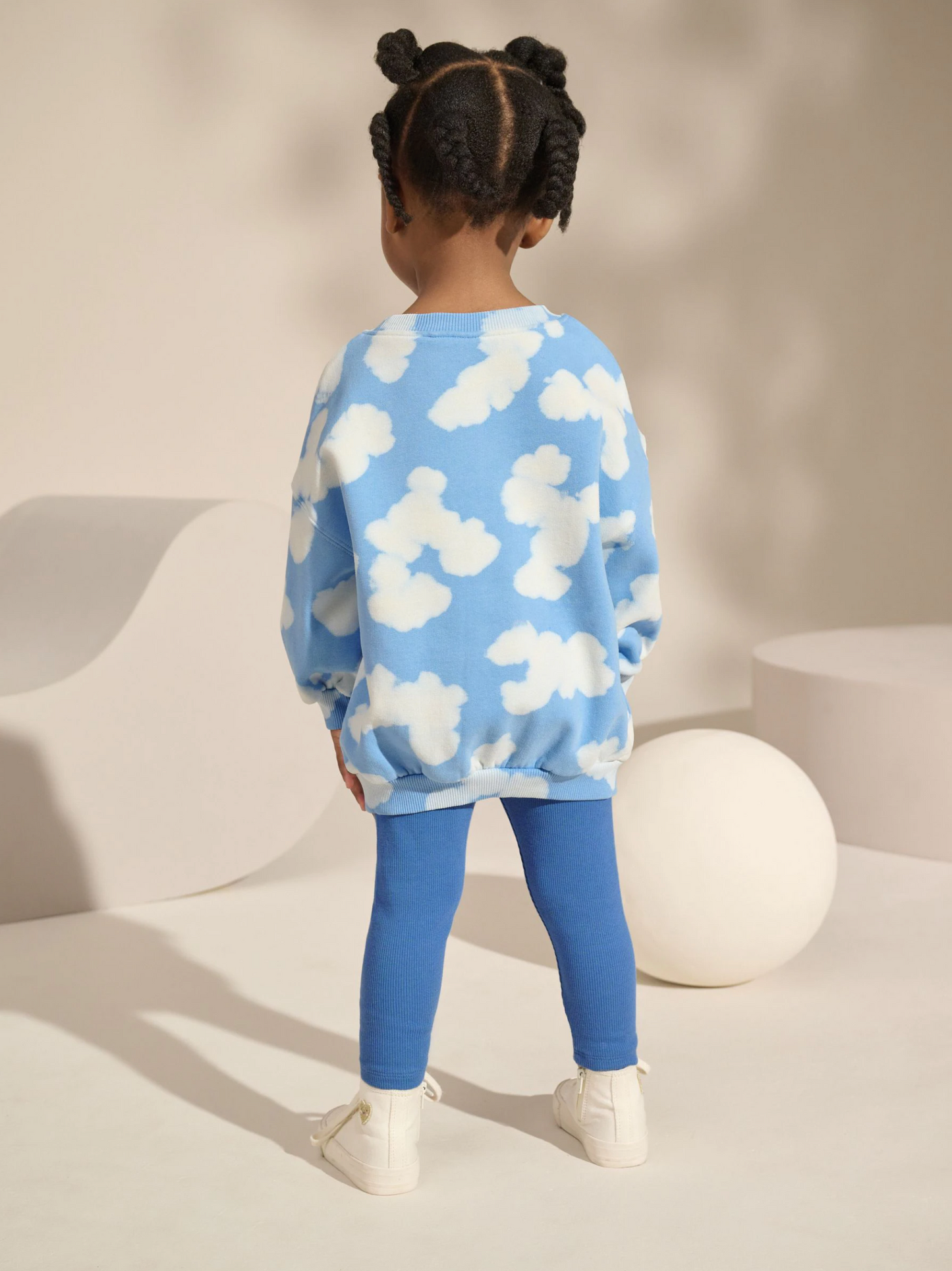 Next Blue Tie Dye Sweatshirt & Legging Set