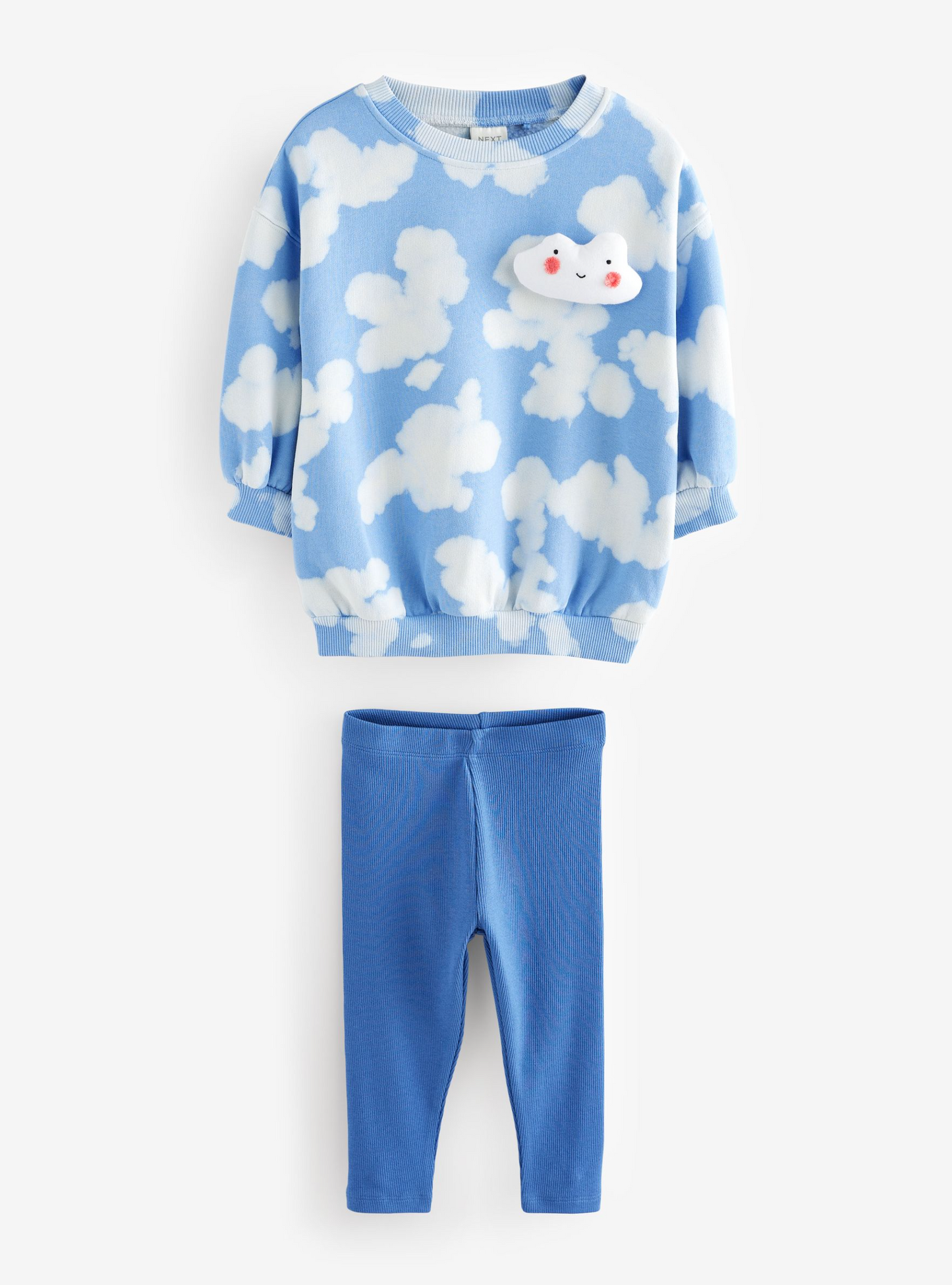 Next Blue Tie Dye Sweatshirt & Legging Set