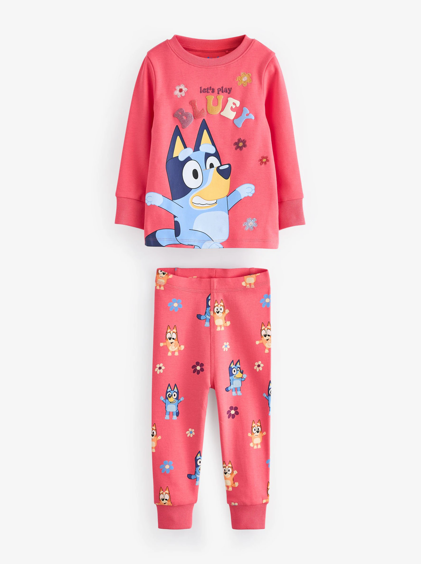 Next 2 Pack Bluey Licensed Snuggle PJ Sets