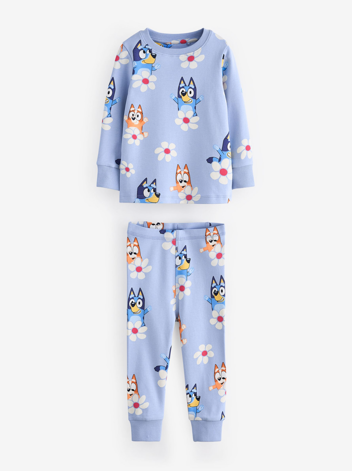 Next 2 Pack Bluey Licensed Snuggle PJ Sets