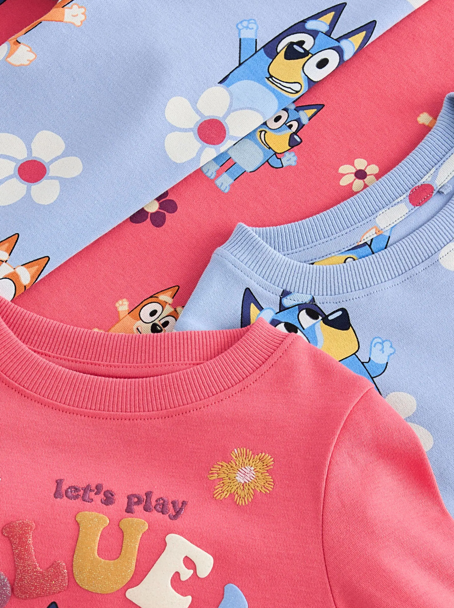 Next 2 Pack Bluey Licensed Snuggle PJ Sets