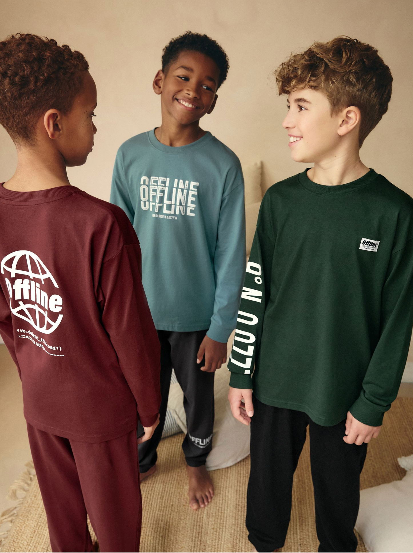 Next 3 Pack Relaxed Fit PJ Sets