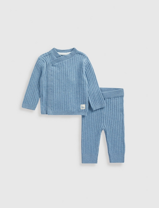 Mothercare Blue Knitted Set