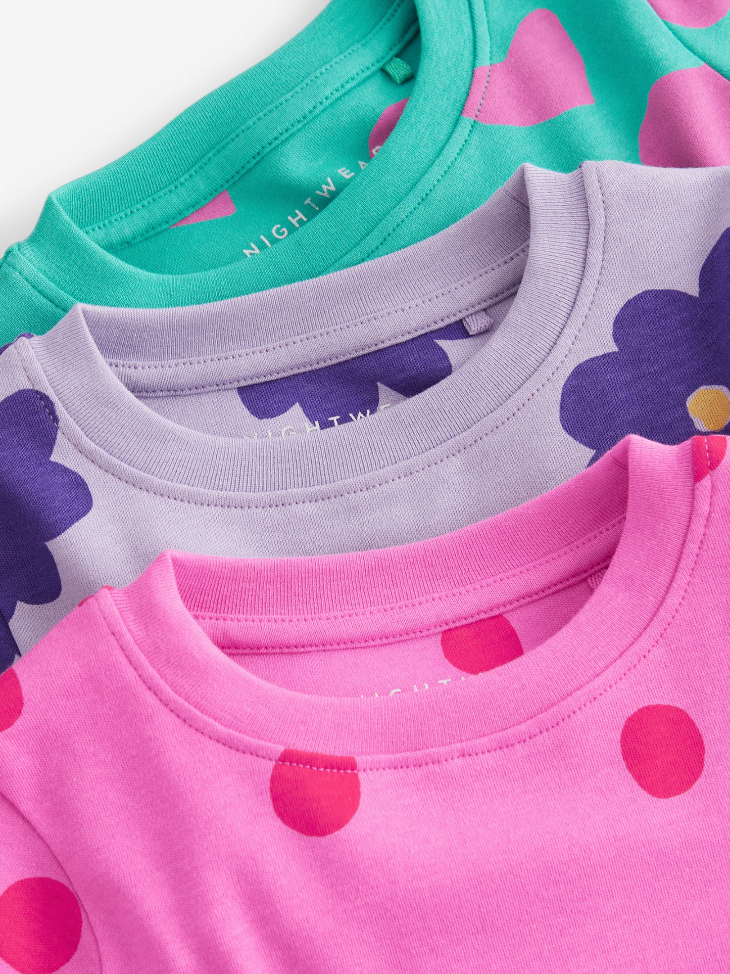 Next 3 Pack Snuggle Bright Pyjamas