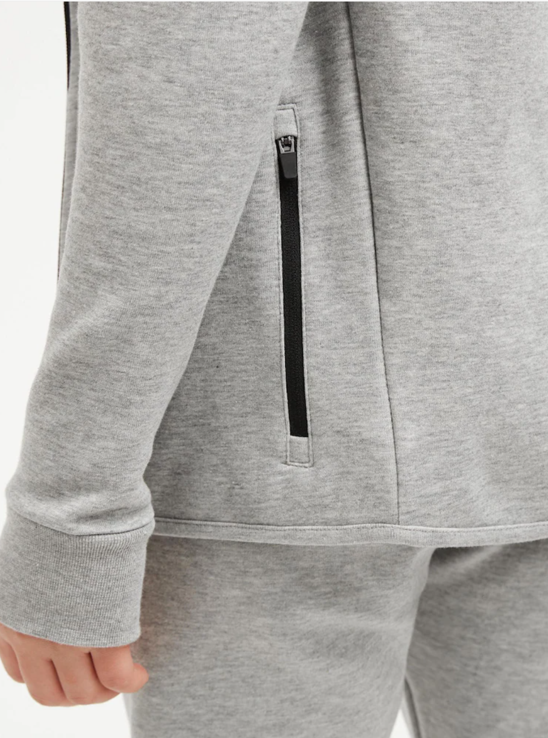 Next Grey Tech Zip Through Hoodie