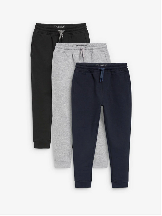 Next 3 Pack Slim Fit Joggers