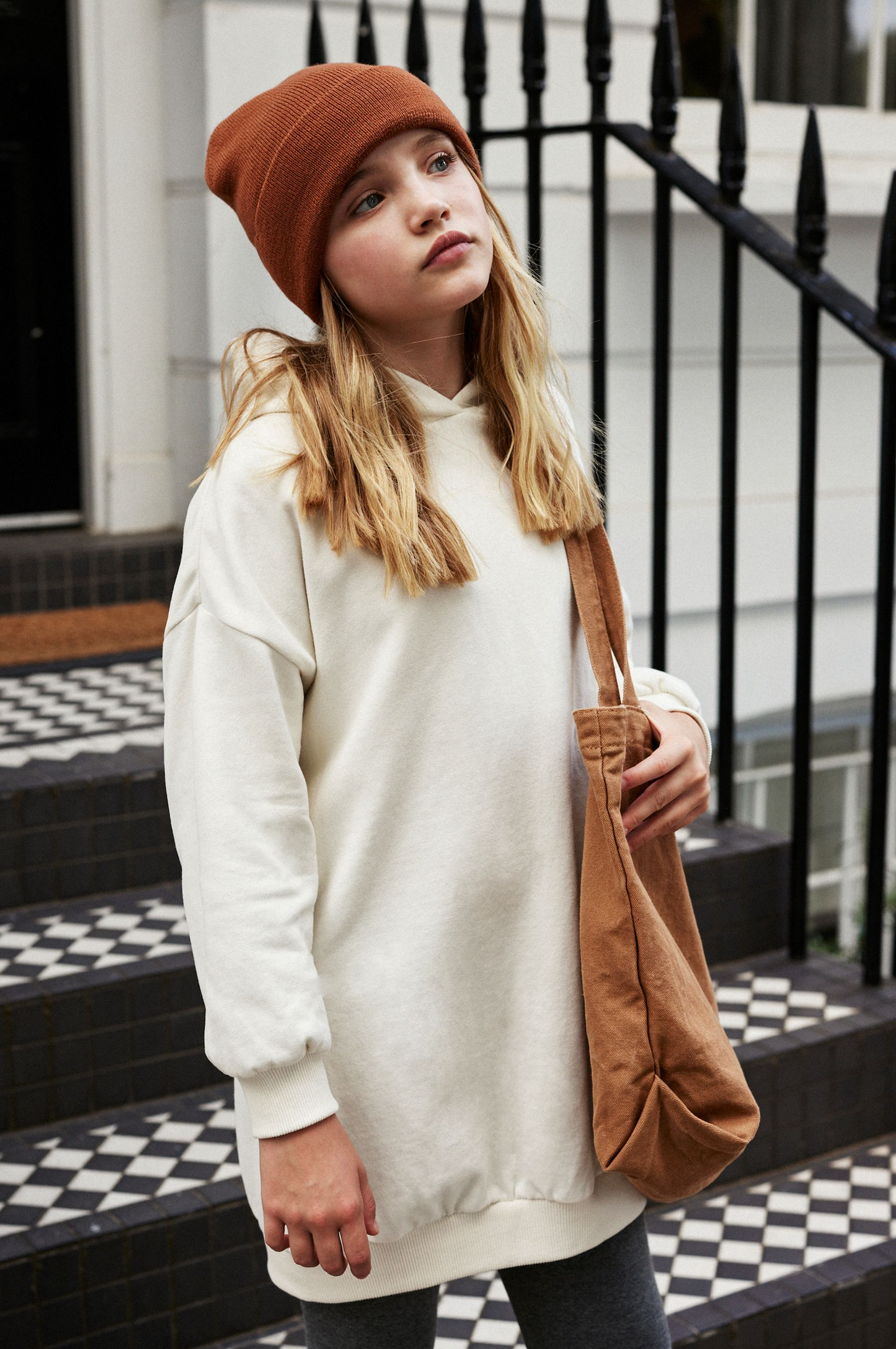 Next Ecru Cream Longline Hoodie