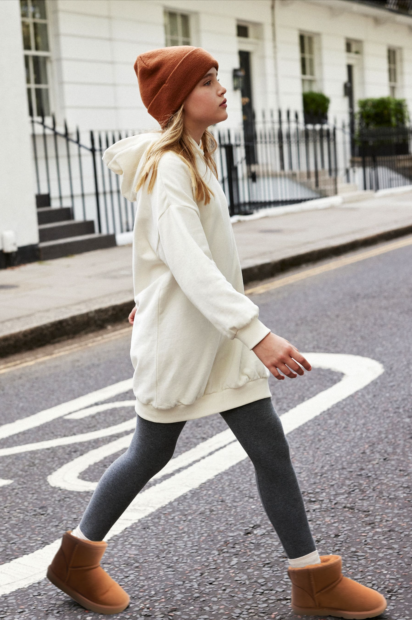 Next Ecru Cream Longline Hoodie