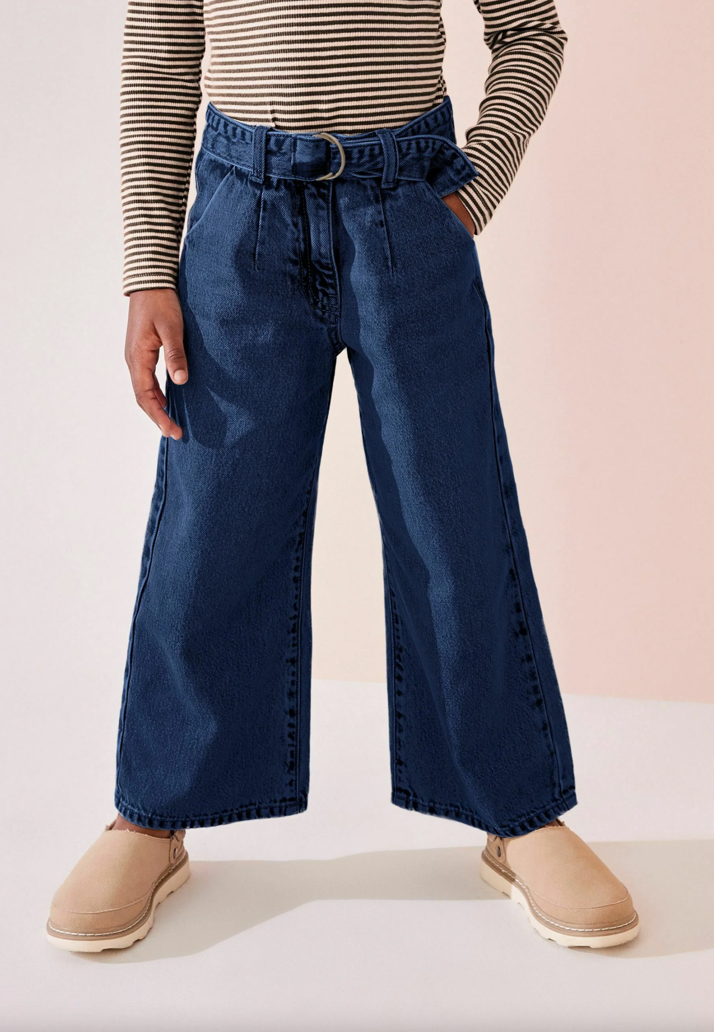 Next Wide Leg Jeans with Belt
