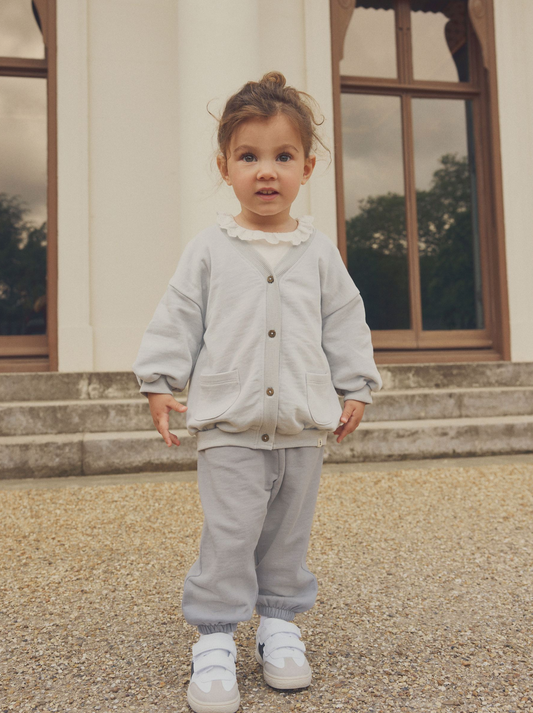 Next Cotton Cardigan, Top & Wide Leg Jogger Set