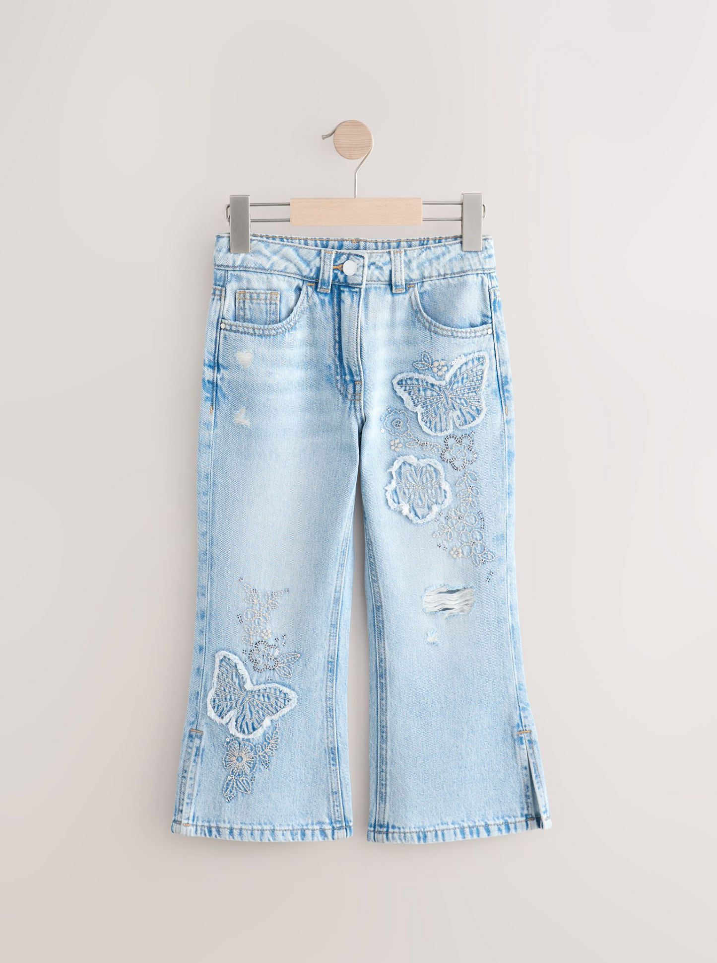 Next Butterfly Embellished Flare Jeans
