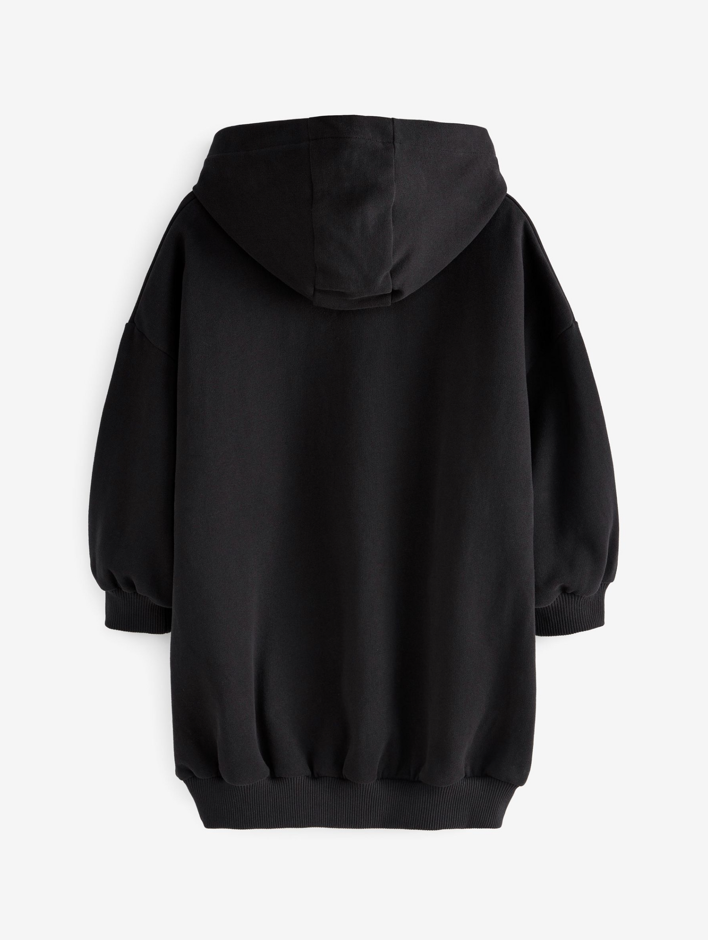 Next Black Longline Fleece Hoodie