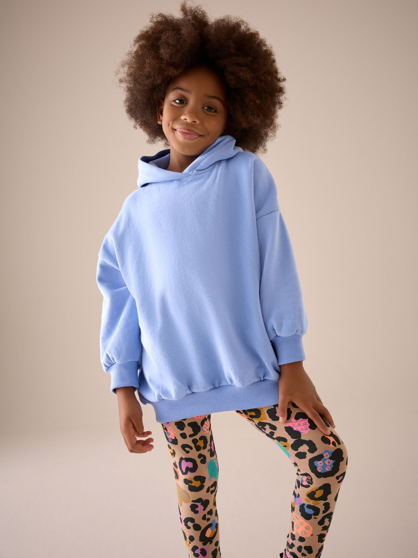 Next Blue Long Hoodie