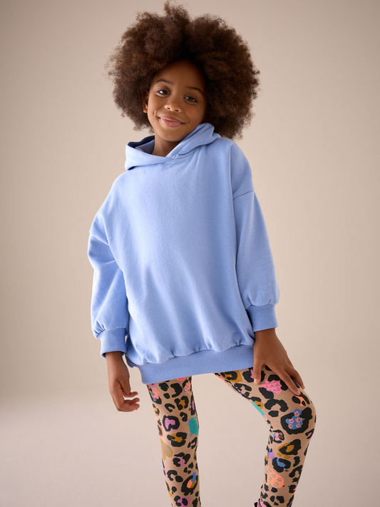 Next Blue Long Hoodie