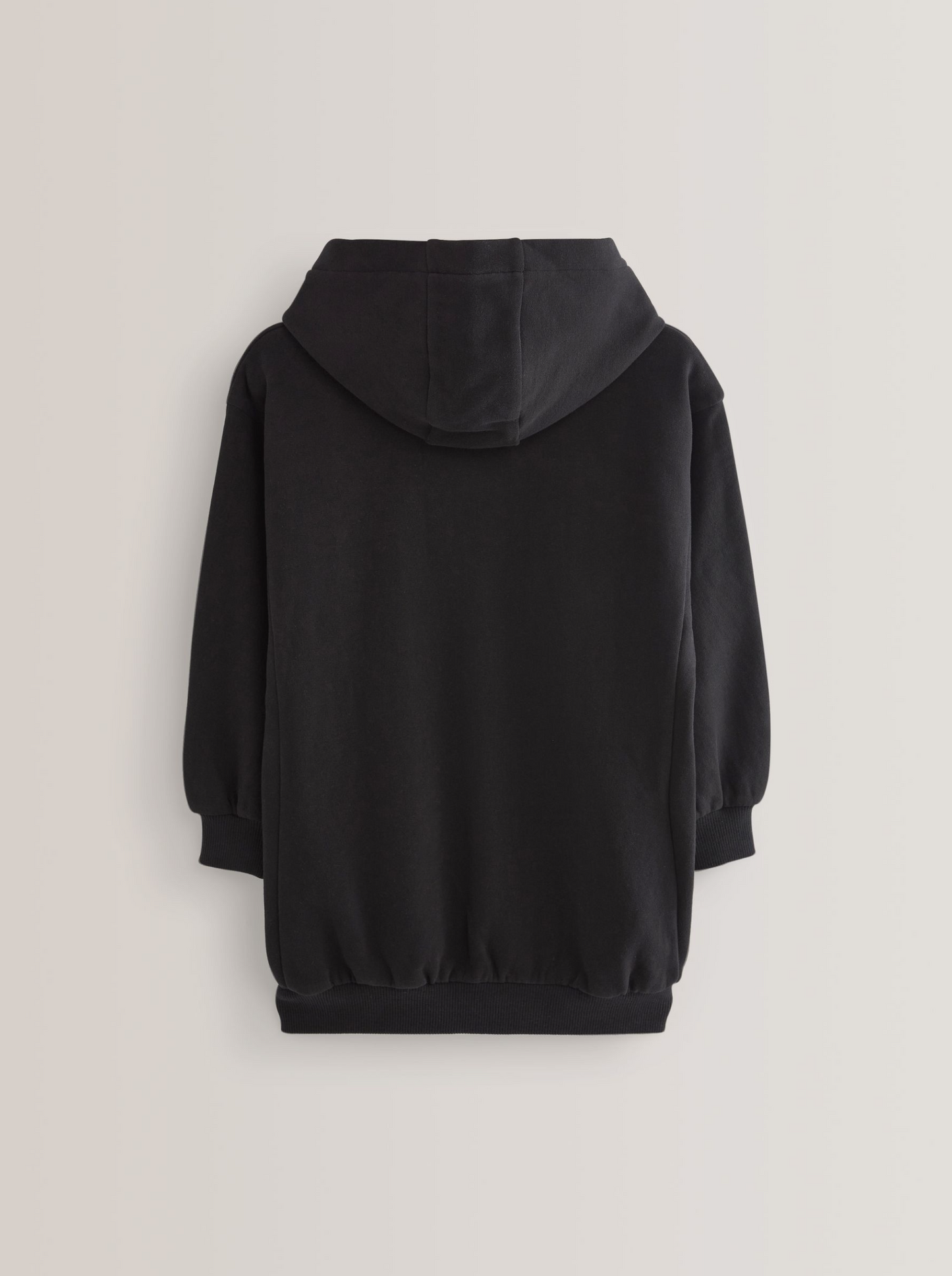 Next Black Long Zip Through Hoodie