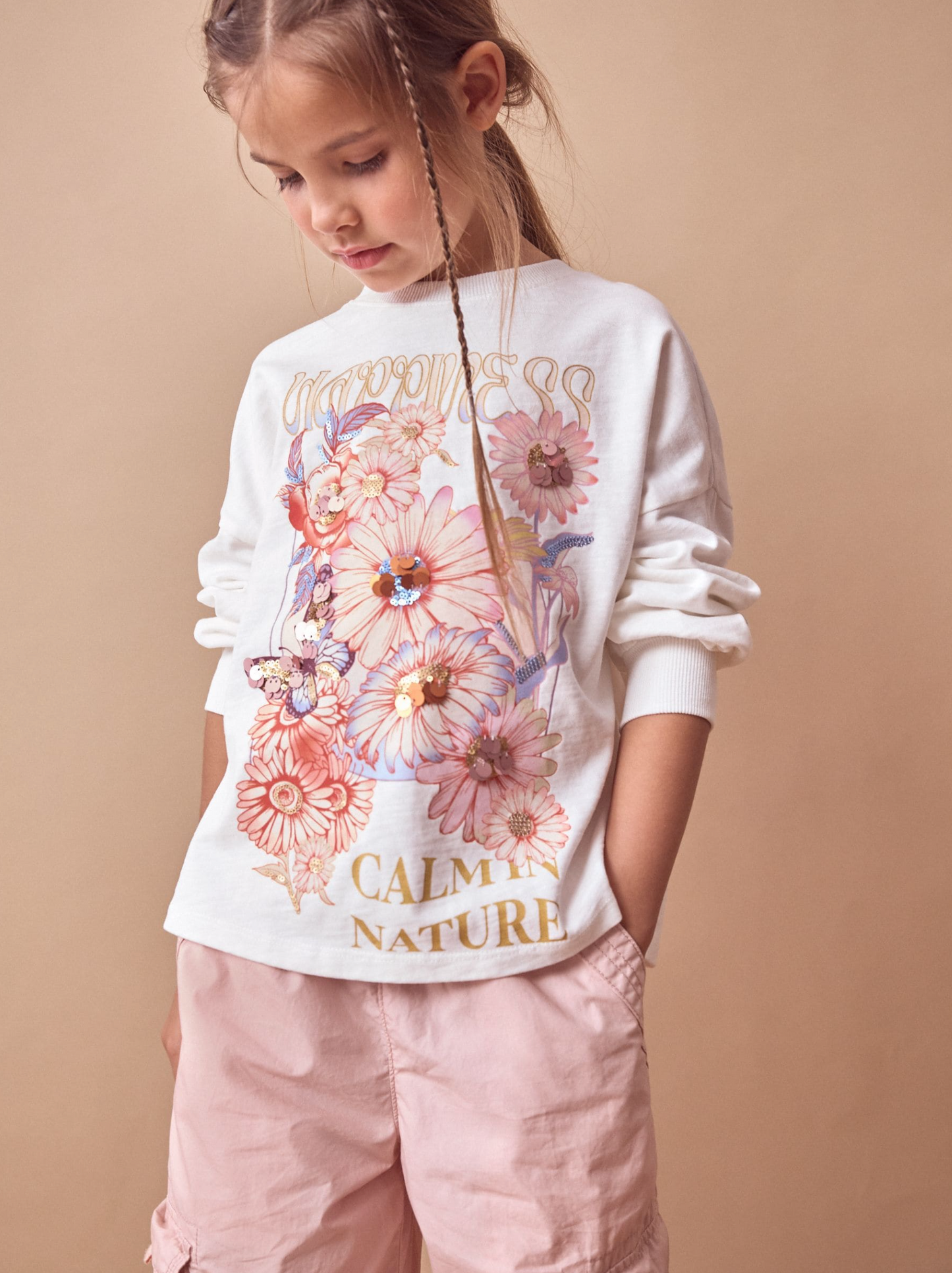 Next Long Sleeve Sequin T-Shirt