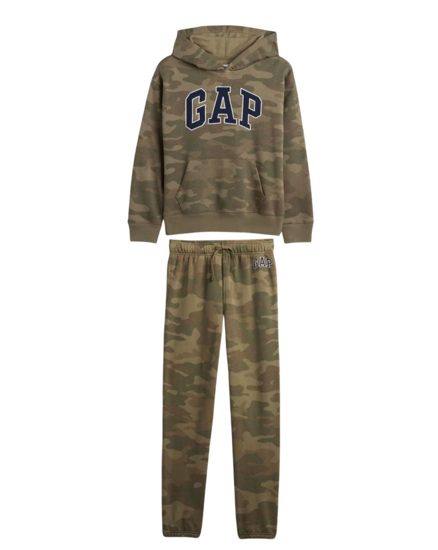 Gap Green Camo Relaxed Hoodie & Jogger Set